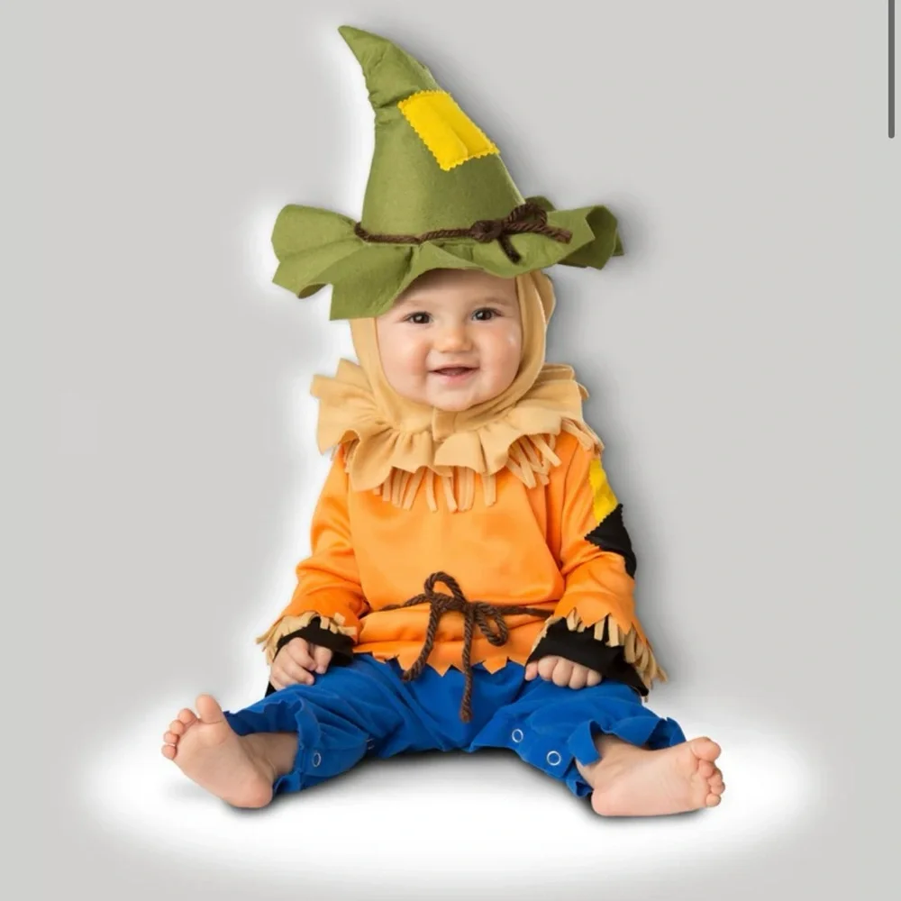 Adorable Infant Silly Scarecrow Cosplay Costume 6-12 months NEW!